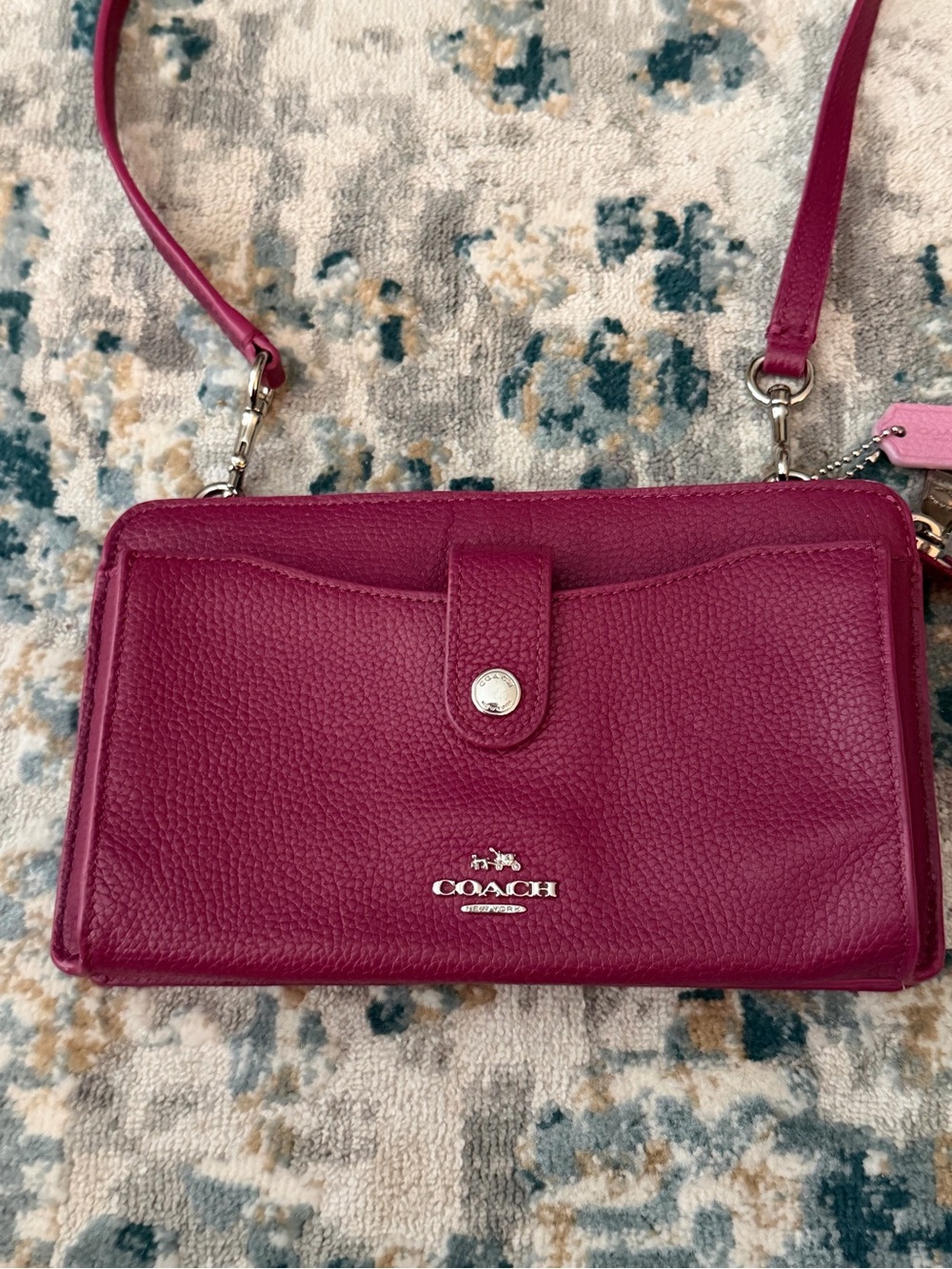 COACH Pebbled Leather Noa Messenger Crossbody/Shoulder Bag